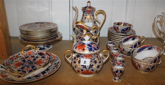 Continental Imari pattern coffee set